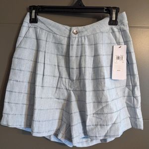 Guess high waisted shorts in baby blue size 2